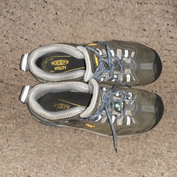 KEEN Sneaker Boots Z195-14-Steel Toe Composite-Gray-Sz 8M Women-Excellent - Picture 7 of 8